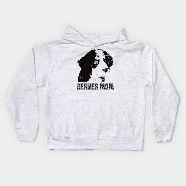 Berner Mom - Bernese Mountain Dog Mom Kids Hoodie by DoggyStyles